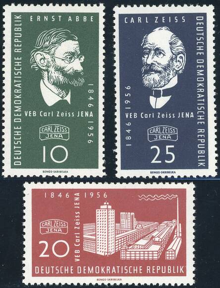 DDR 1956 MiNr. 545-547