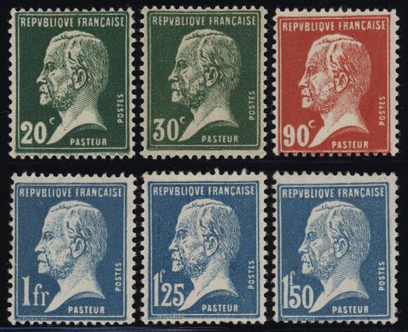 Frankreich 1925 MiNr. 192-197