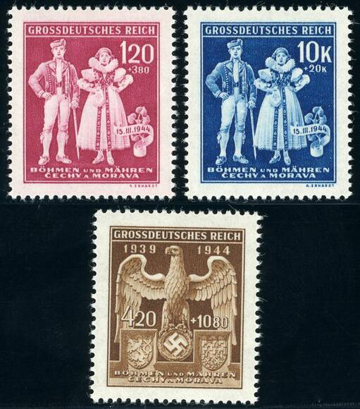 B.u.M. 1944 MiNr. 133-135