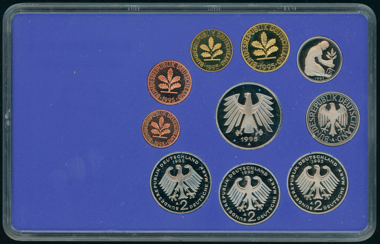 BRD 1995 Kursmünzensatz Prägebuchstabe A (Berlin) PP