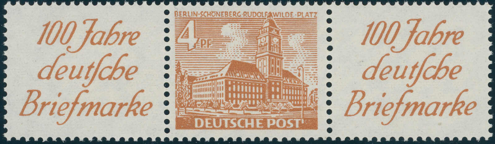 BERLIN 1949 Zusammendruck W 6