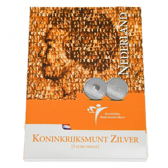 NIEDERLANDE 2004, 5 Euro Silber 50 Jahre Königreichsstatut