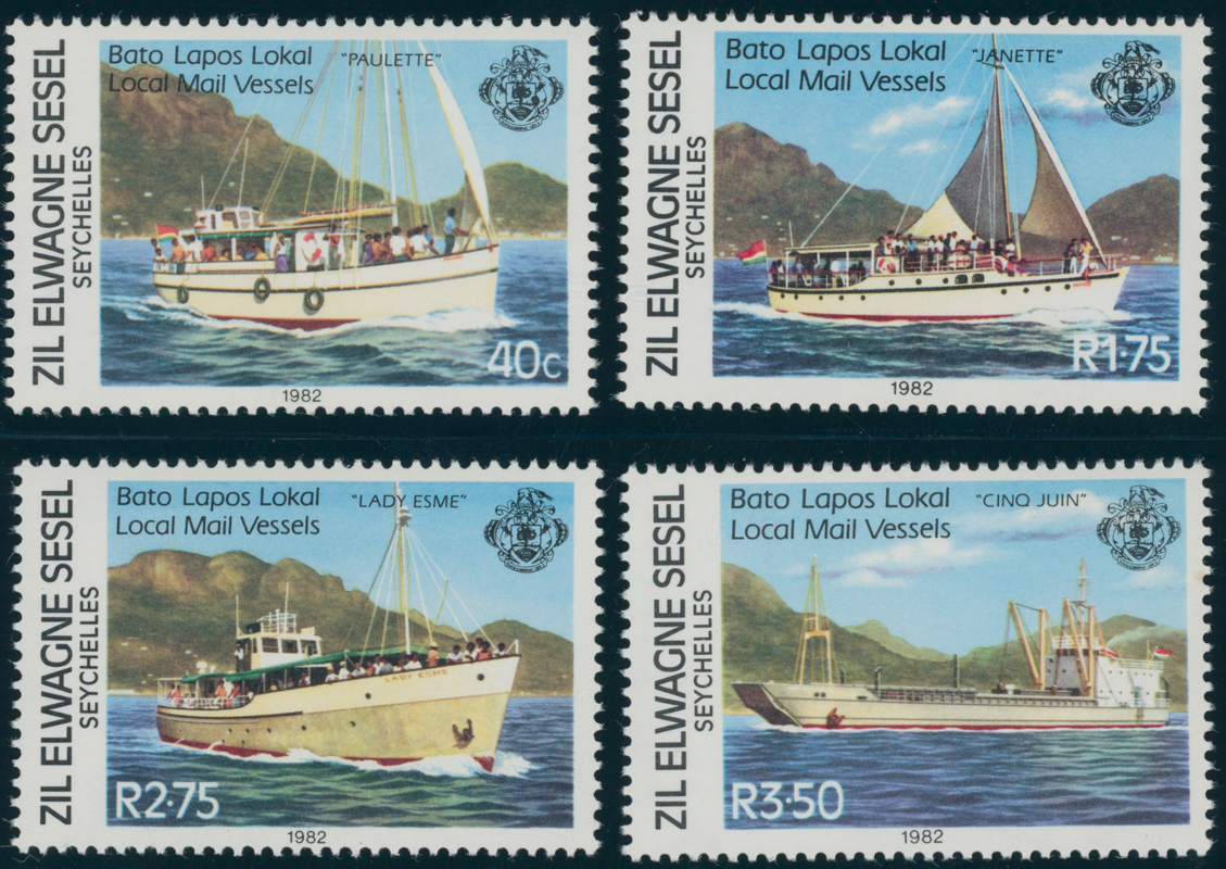 SEYCHELLEN-ÄUßERE SEYCHELLEN 1982 MiNr. 36-39