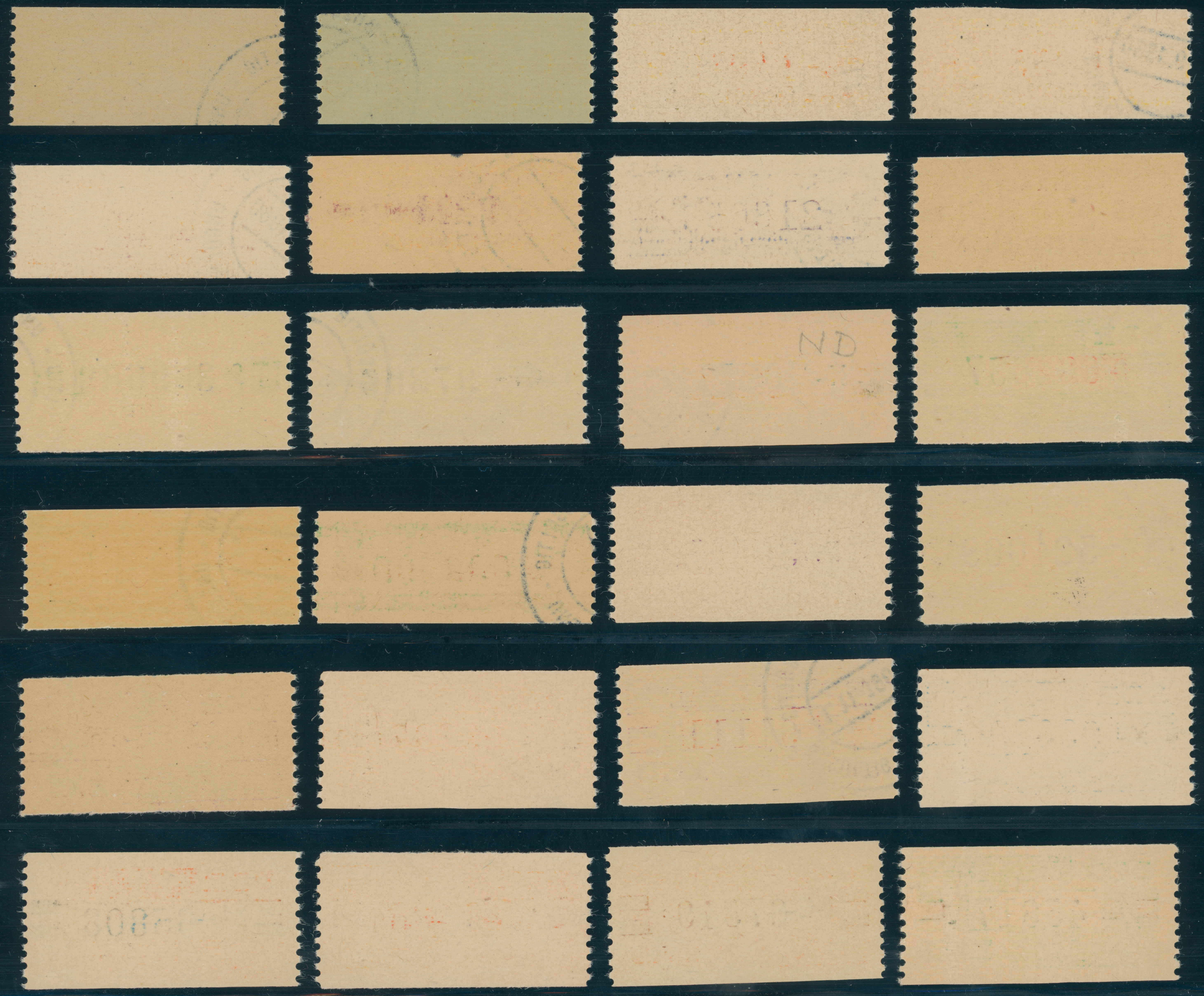 DDR-Dienst MiNr. B 16-31, III-X