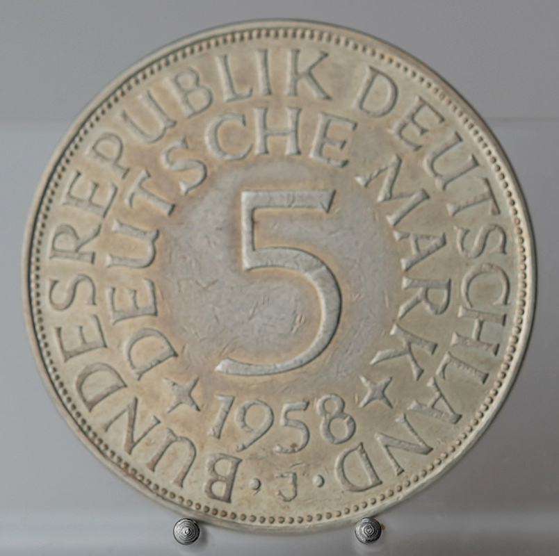 BRD 5 DM Silberadler 1958 J, Jaeger 387