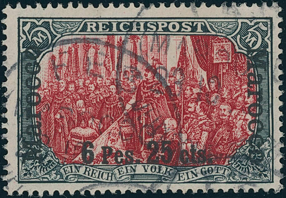 DP MAROKKO 1903 MiNr. 19 II DP MAROKKO 1903 MiNr. 19 II