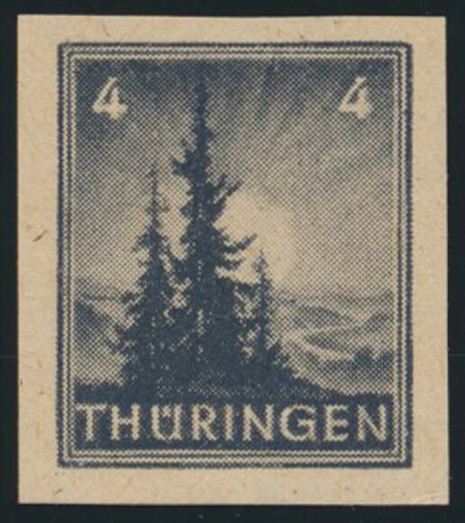 SBZ MiNr. 93 AY z1 U, ungezähnt SBZ MiNr. 93 AY z1 U, ungezähnt