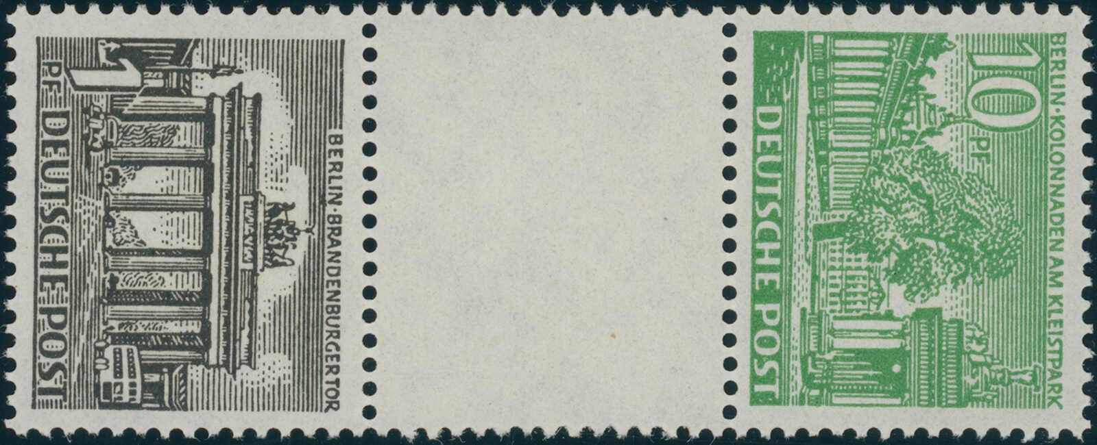 BERLIN 1949 Zusammendruck SZ 1 A