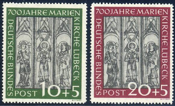 BRD 1951 MiNr. 139-140