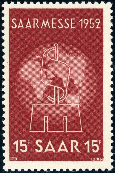 SAARLAND 1952 MiNr. 317
