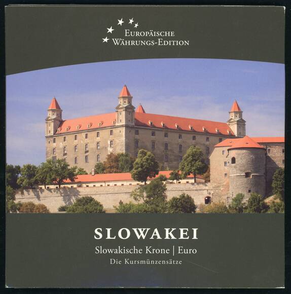 SLOWAKEI 2009 Kursmünzsatz im schönen Steckfolder