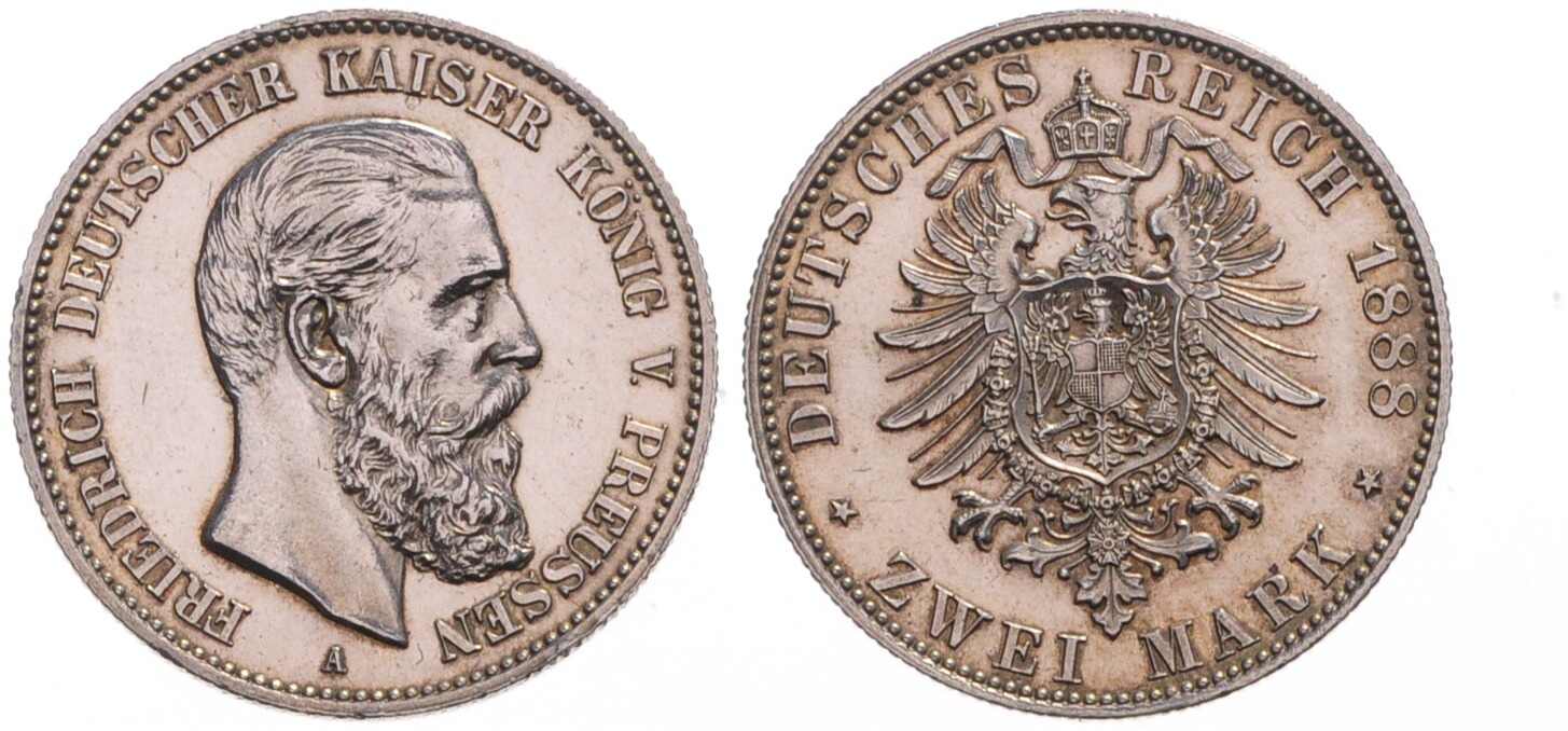 PREUSSEN 2 Mark 1888 A Jaeger 98