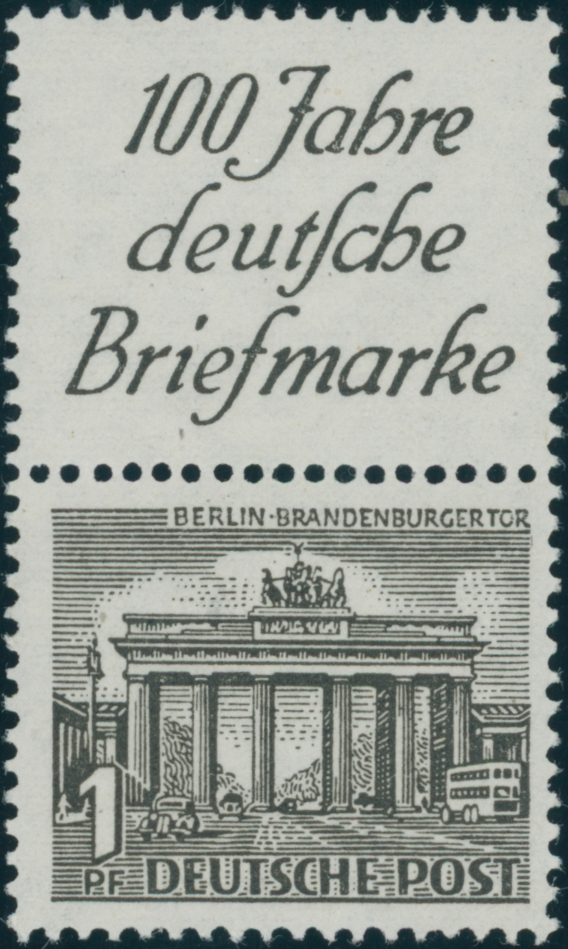BERLIN 1949 Zusammendruck S 1