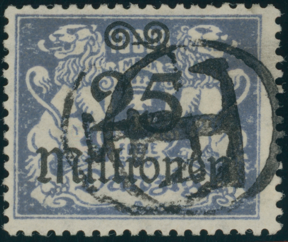 DANZIG 1923 MiNr. 171 ZOPPOTER PROVISORIUM