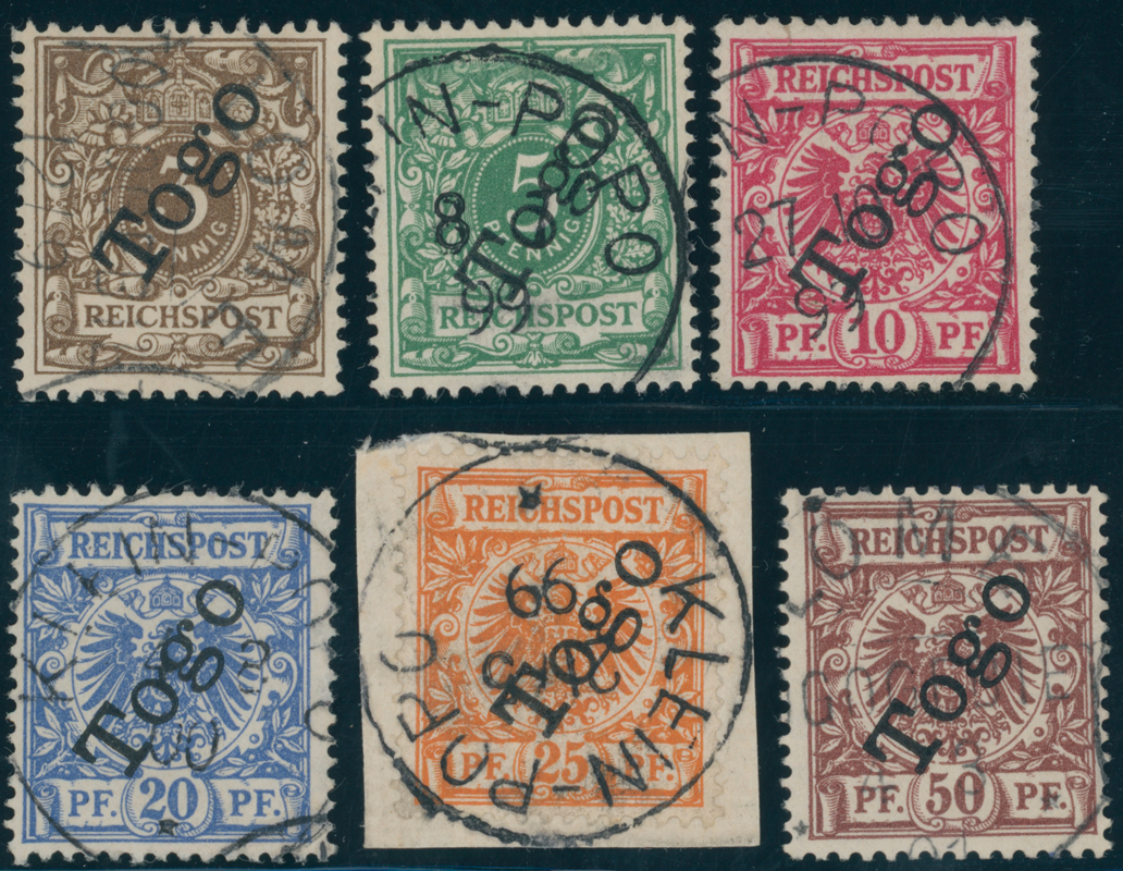 TOGO 1897 MiNr. 1-6