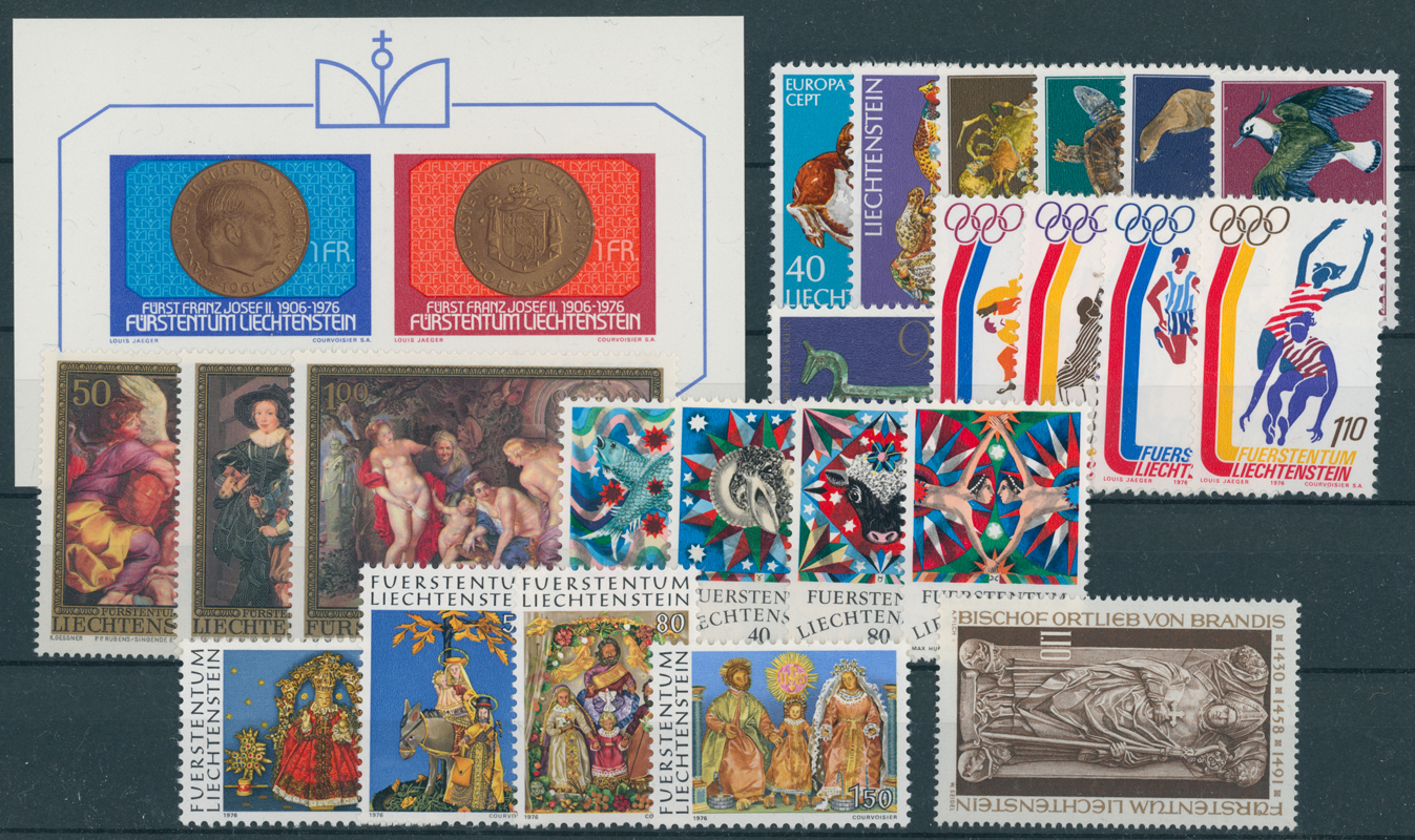 LIECHTENSTEIN Jahrgang 1976 komplett