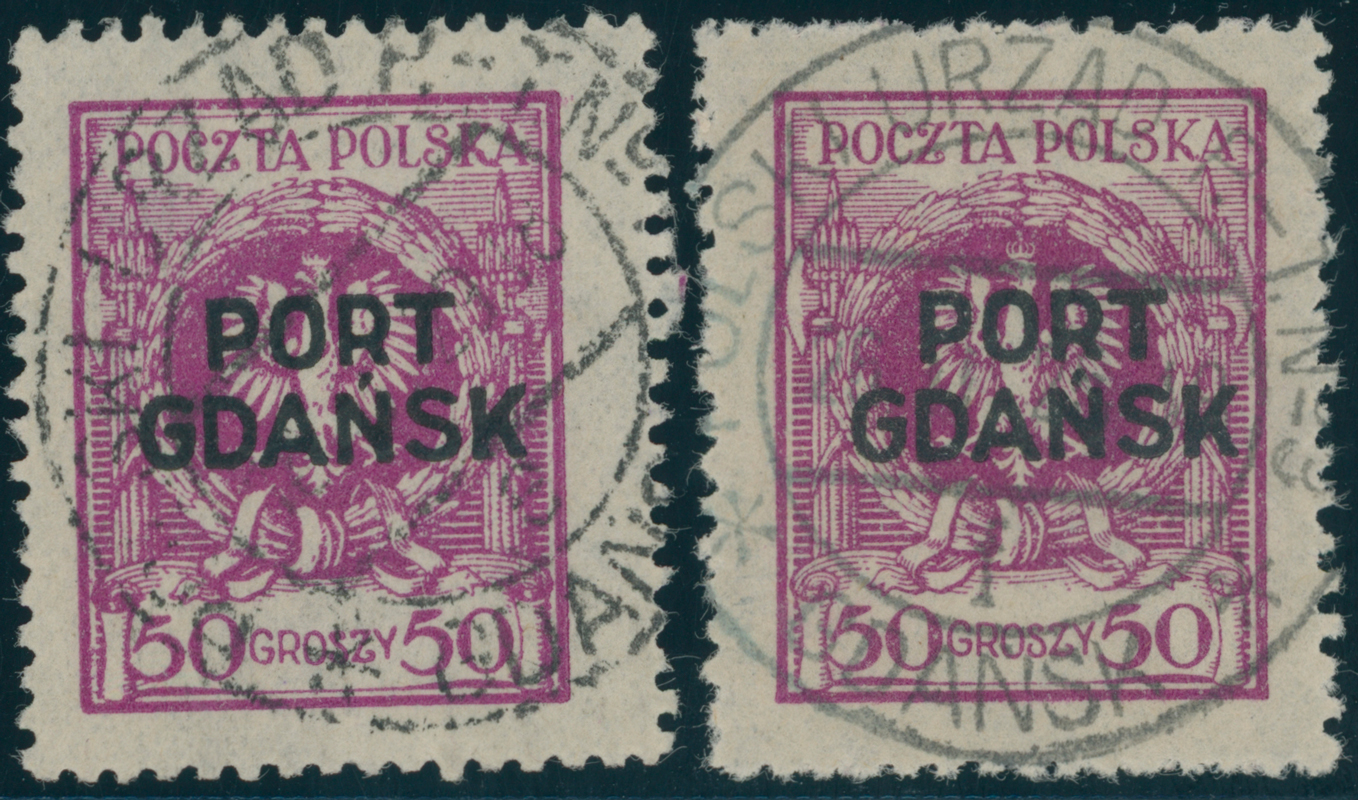 PORT GDANSK 1925 MiNr. 11 a + b