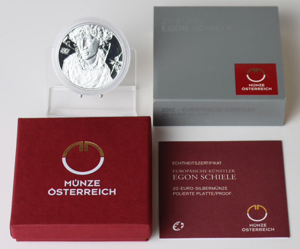 ÖSTERREICH 2012 20 Euro Egon Schiele PP