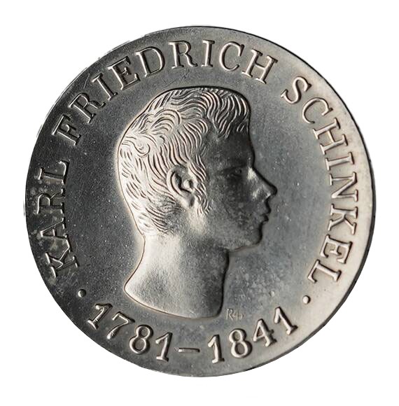 DDR 10 Mark 1966 Karl Friedrich Schinkel Jaeger 1517