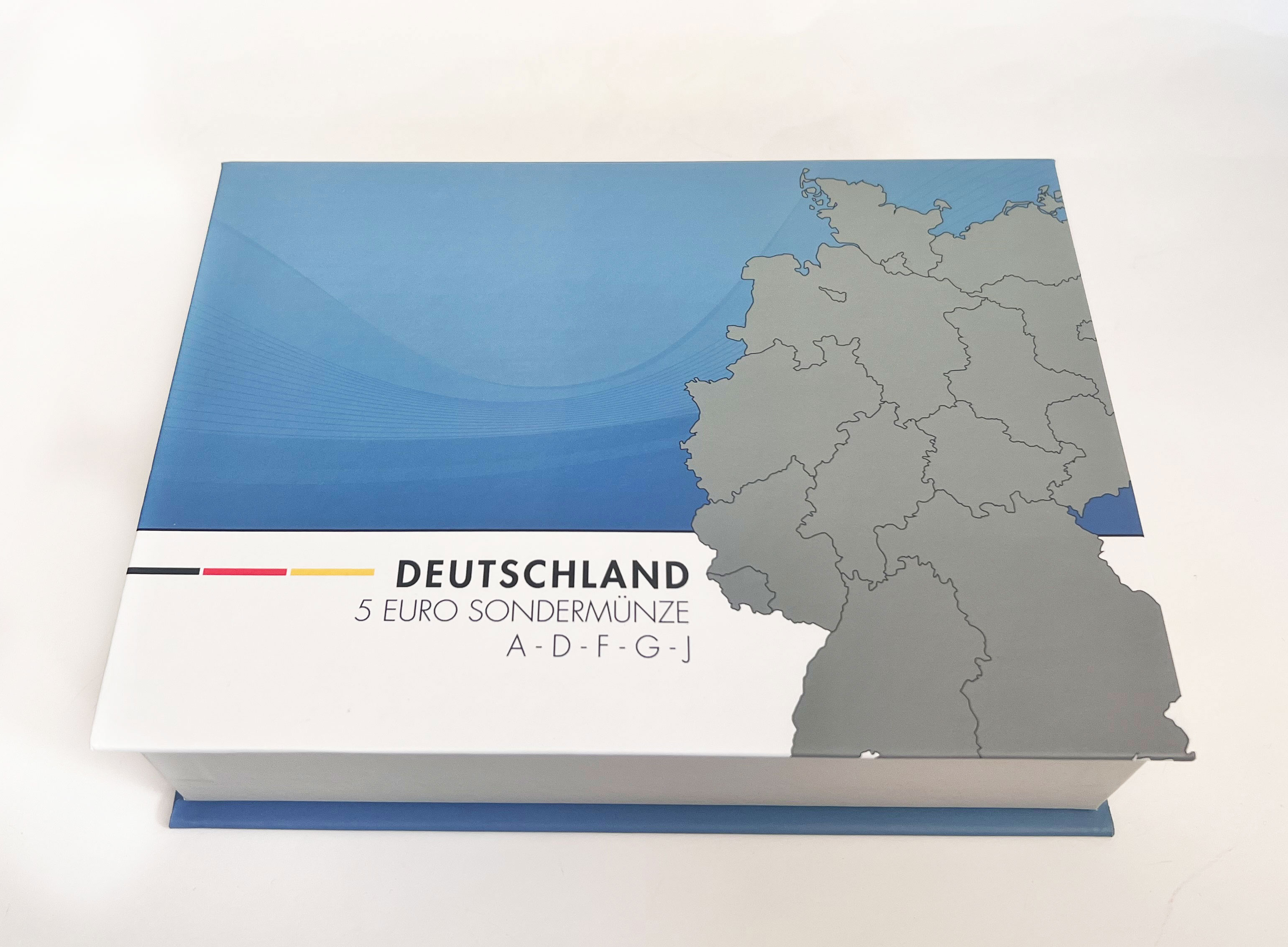 BRD 5 x 5 Euro Polymer 2021 Polare Zone in Unterlicht-Box