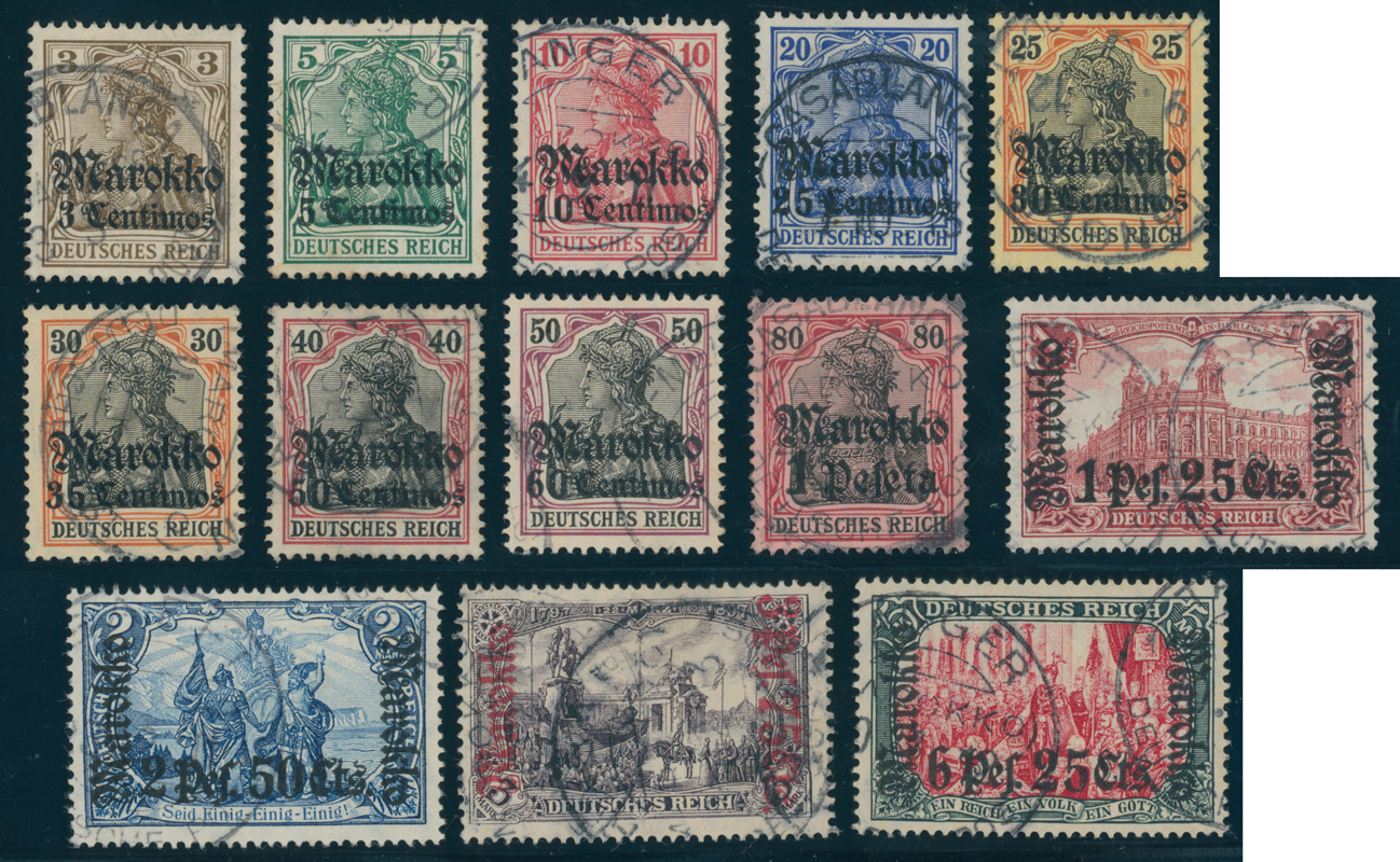 DP MAROKKO 1911 MiNr. 46-58