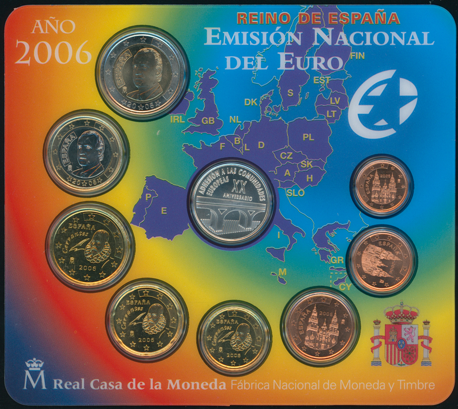 SPANIEN Kursmünzensatz 2006