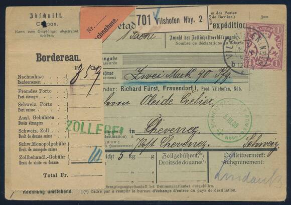 BAYERN 1906 MiNr. 53 y b BAYERN 1906 MiNr. 53 y b