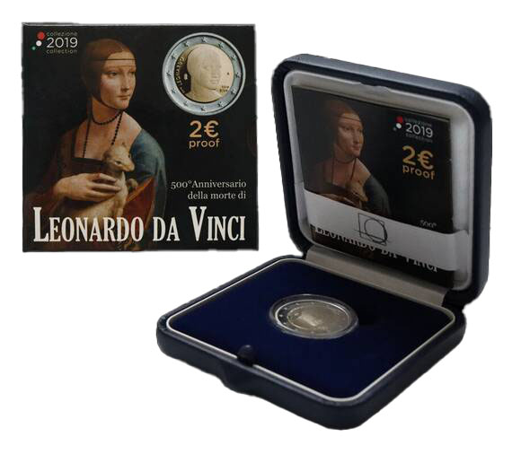 ITALIEN 2 Euro 2019 Leonardo da Vinci PP