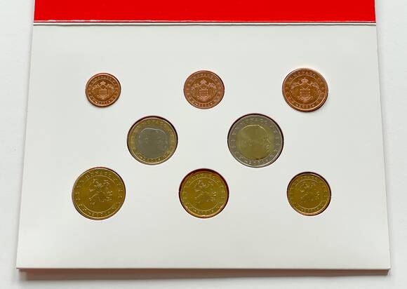 MONACO offizieller Euro-Kursmünzensatz KMS 2001