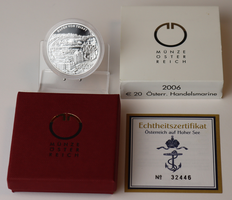 ÖSTERREICH 2006 20 Euro Österr. Handelsmarine PP