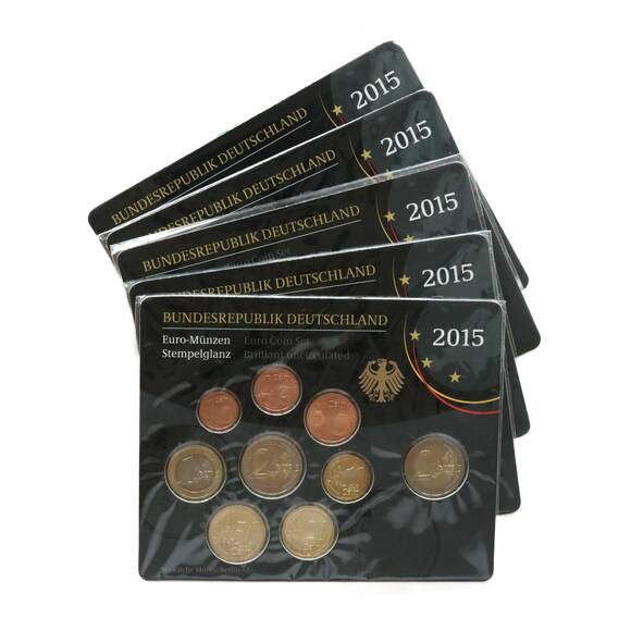 BRD 2015 Kursmünzsätze ADFGJ komplett BRD 2015 Kursmünzsätze ADFGJ komplett