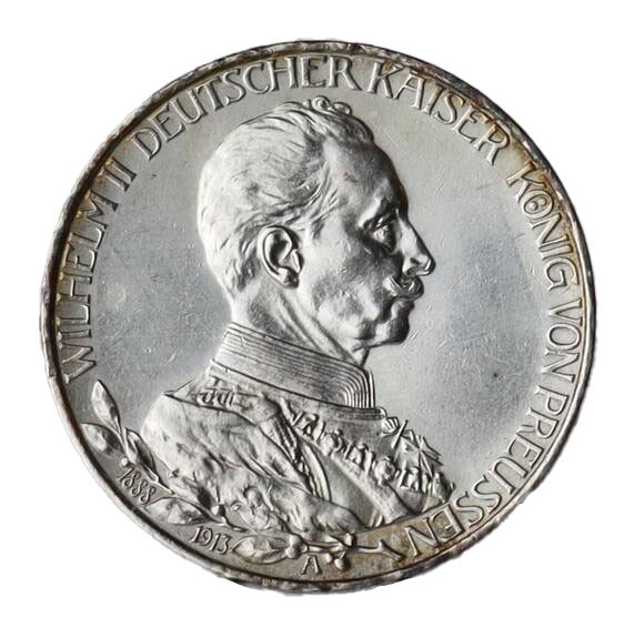 PREUSSEN 3 Mark 1913 A Regierungsjubiläum, Jaeger 112
