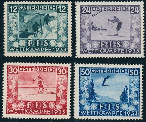 ÖSTERREICH 1933 MiNr. 551-554 ÖSTERREICH 1933 MiNr. 551-554