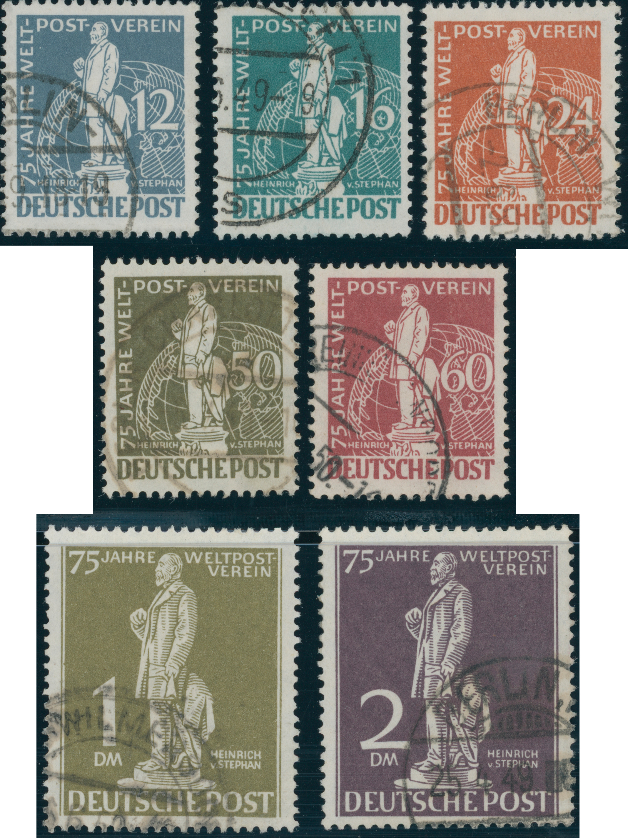 BERLIN 1949 MiNr. 35-41