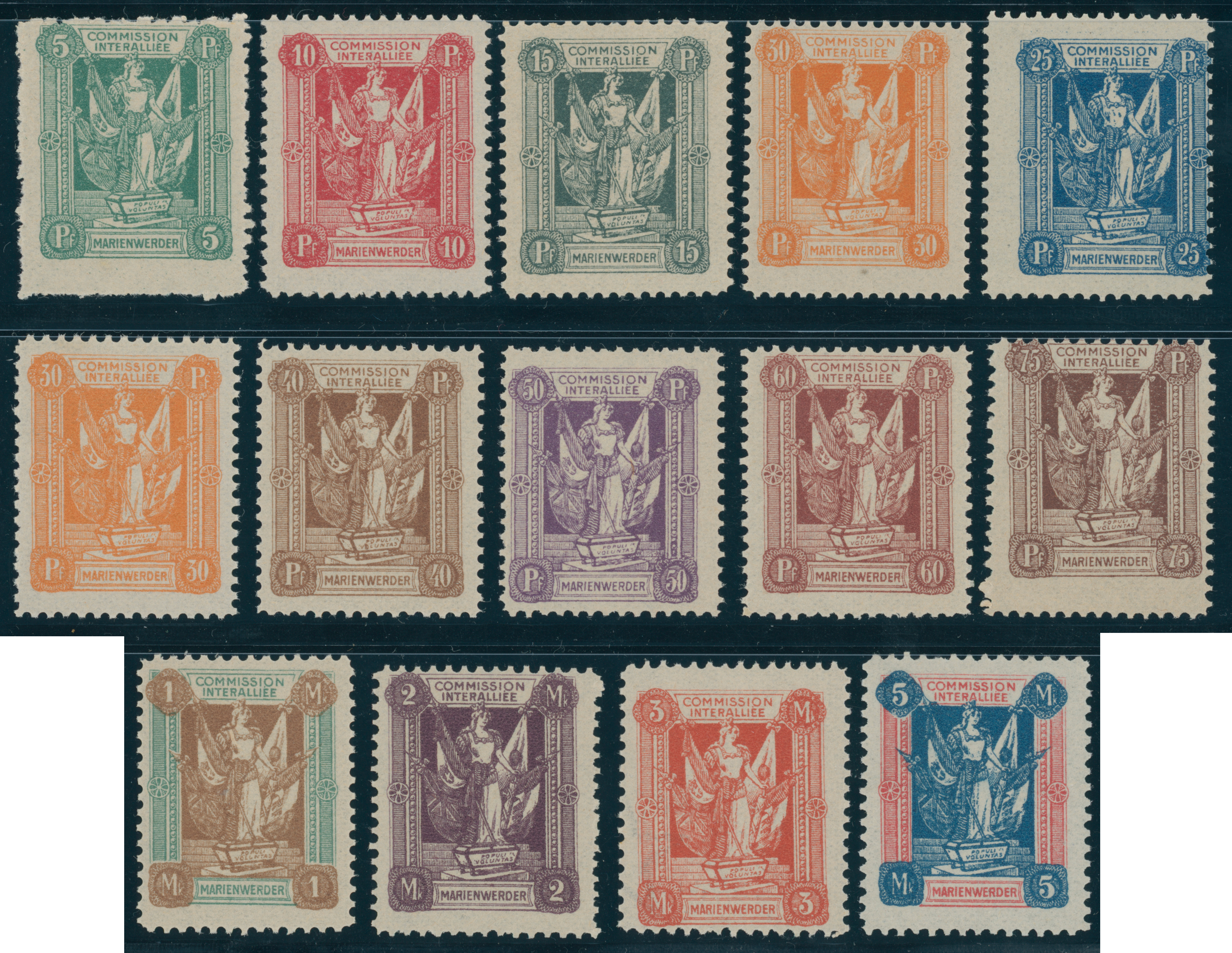 MARIENWERDER 1920 MiNr. 1-14