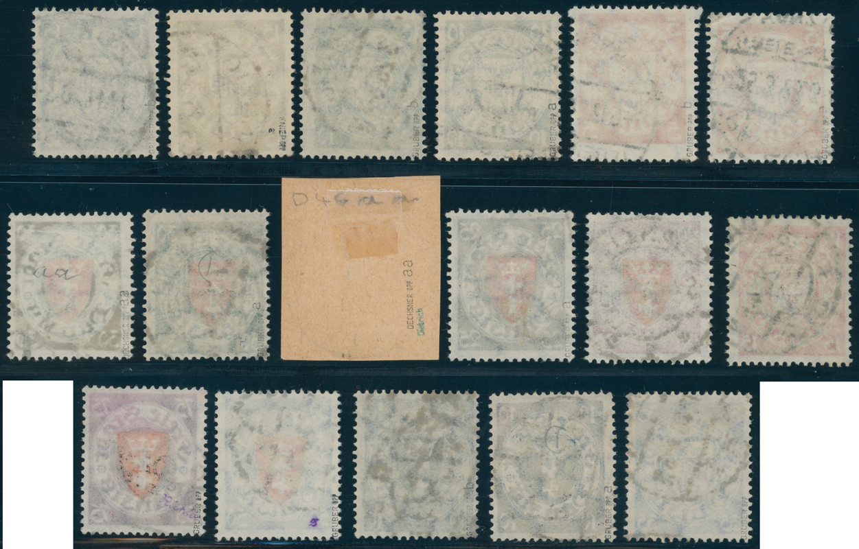 DANZIG DIENST 1924 MiNr. D 41-51 mit allen Farben komplett