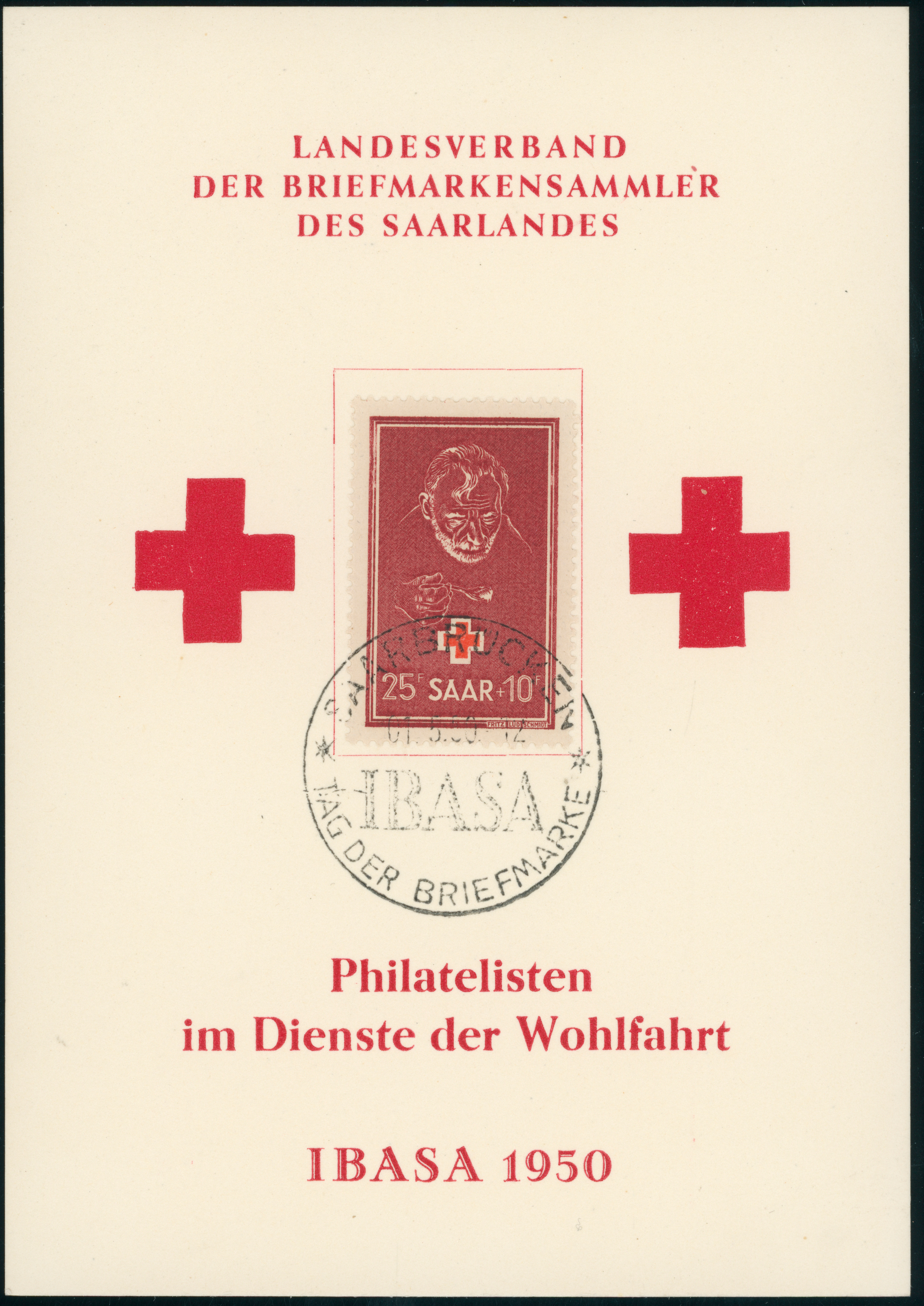 SAARLAND 1950 MiNr. 292 mit SST