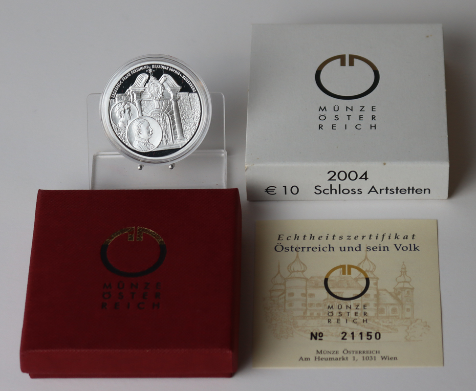 ÖSTERREICH 2004 10 Euro Schloss Artstetten PP