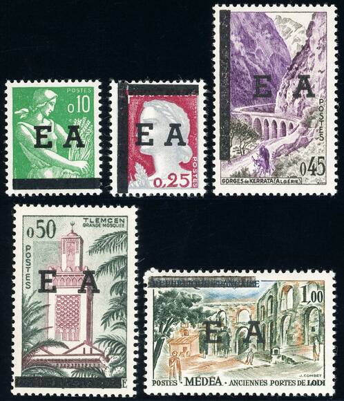 ALGERIEN 1962 MiNr. 383-387 ALGERIEN 1962 MiNr. 383-387