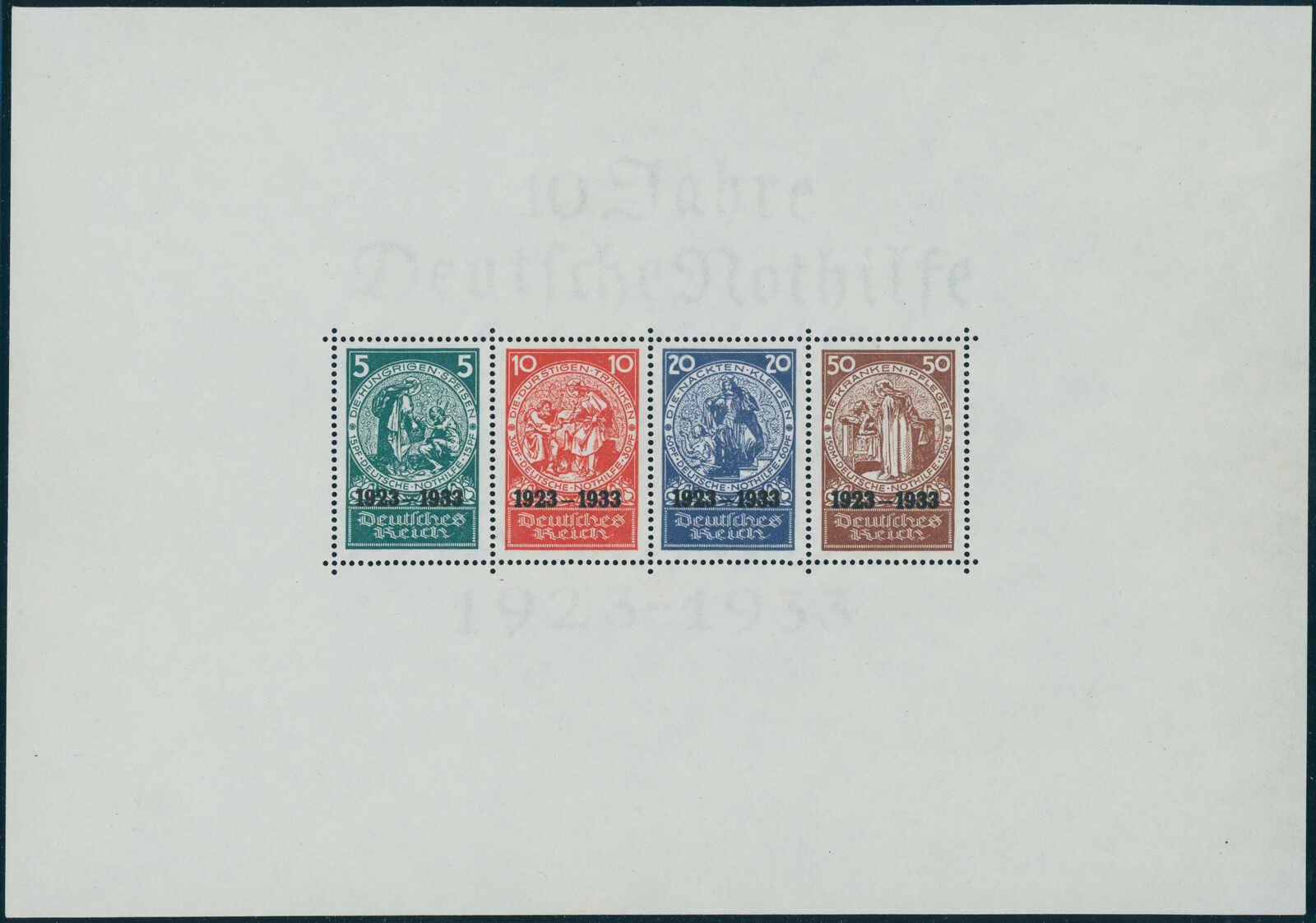 Deutsches Reich 1933 Block 2 Nothilfe
