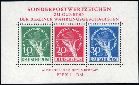 BERLIN 1949 Block 1 II BERLIN 1949 Block 1 II
