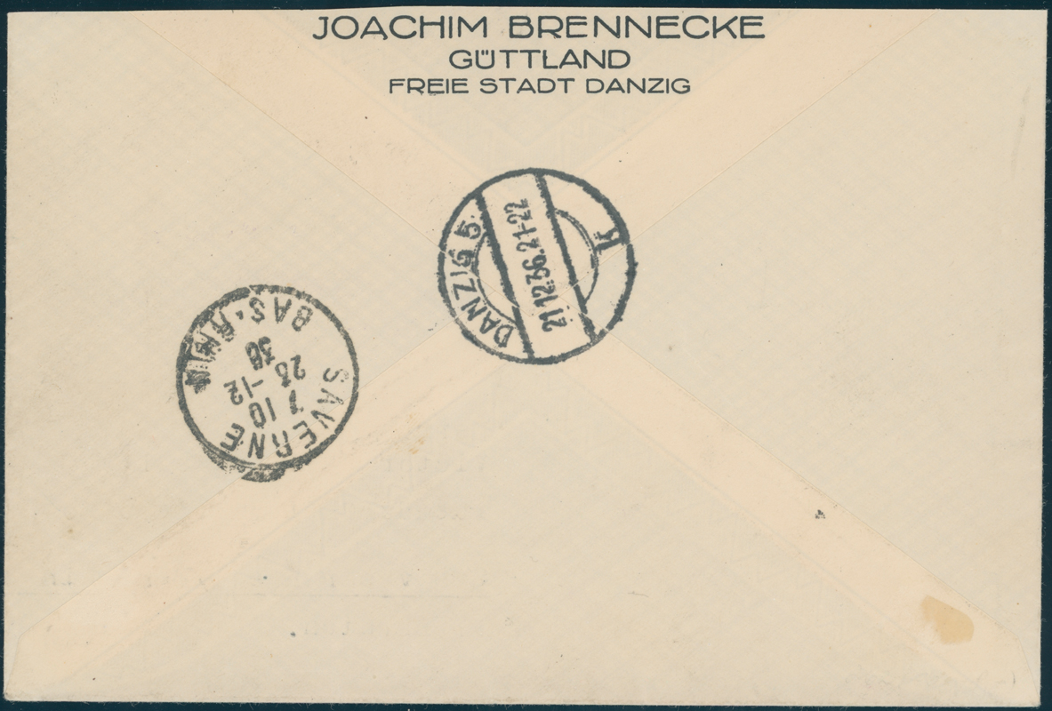 DANZIG 1936 MiNr. 262-266