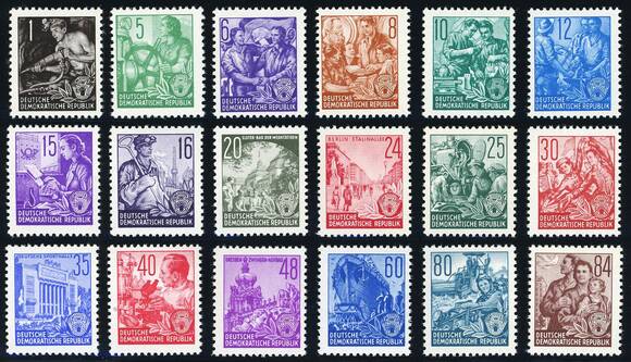 DDR 1953 MiNr. 362-379