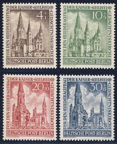 BERLIN 1953 MiNr. 106-109