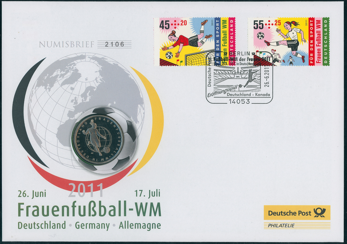 BRD 2011/2011 Numisbrief Frauenfußball-WM