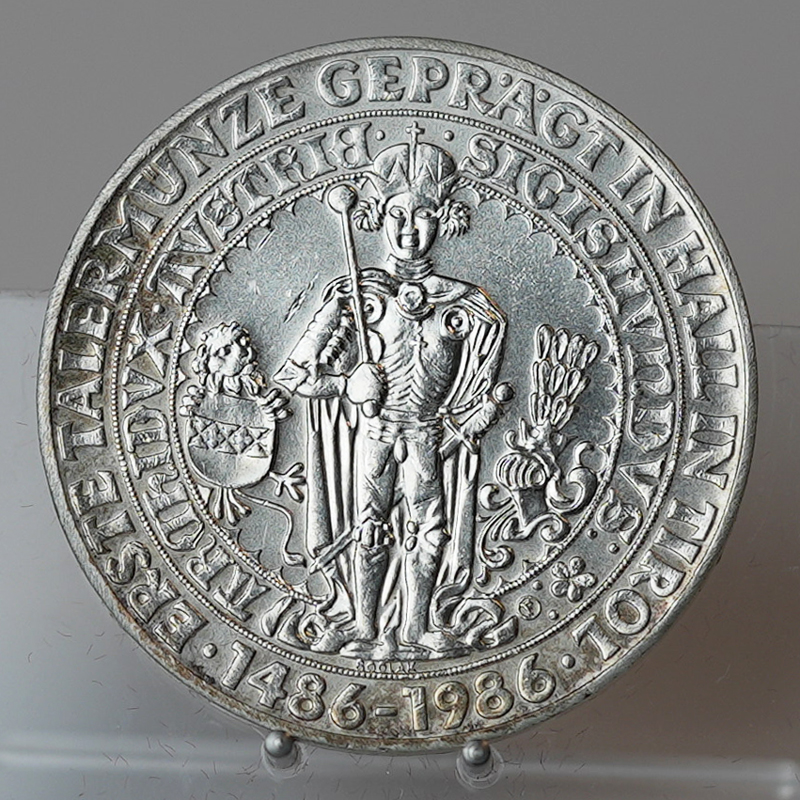 ÖSTERREICH 500 Schilling 1986 500 Jahre Haller Talermünzen