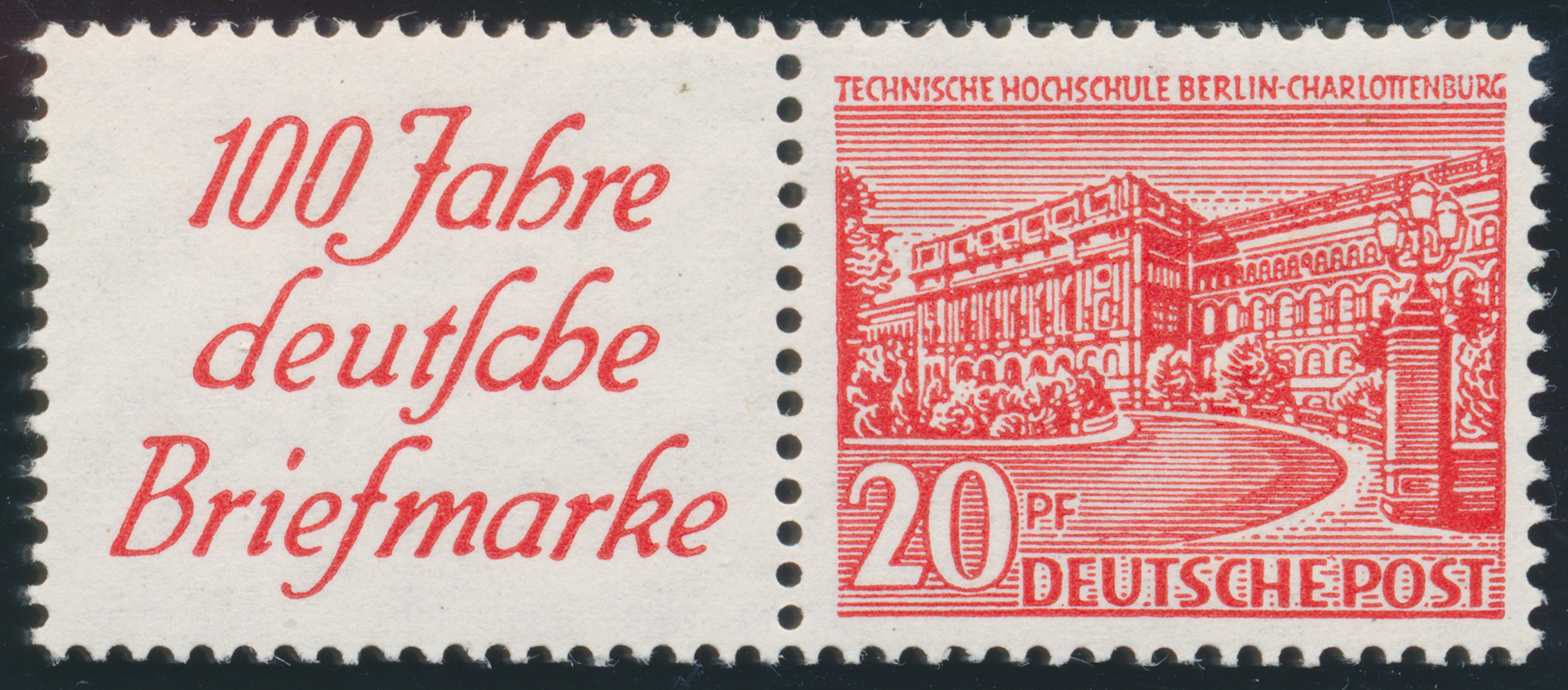 BERLIN 1949 Zusammendruck W 13