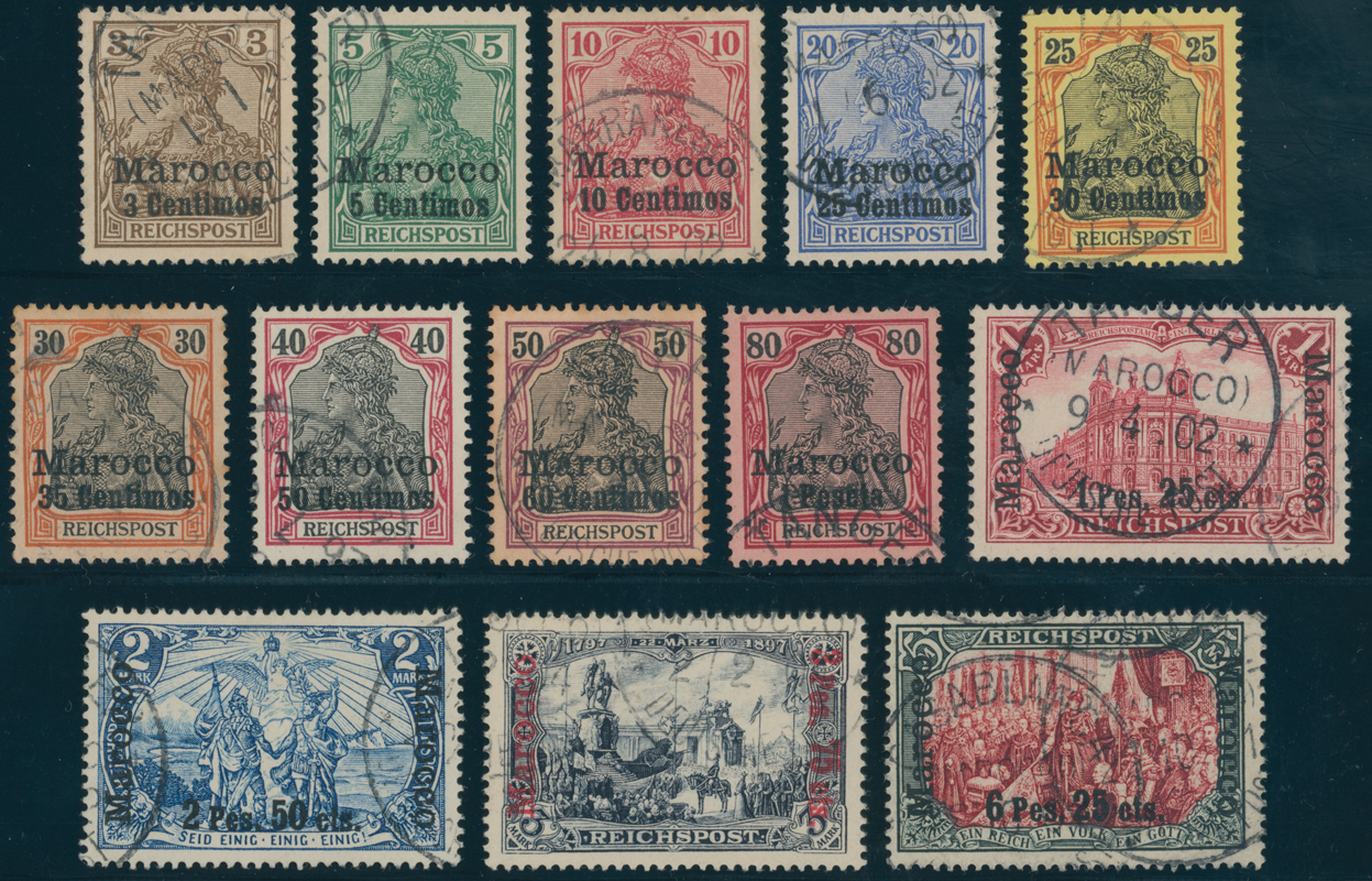DP MAROKKO 1900 MiNr. 7-19