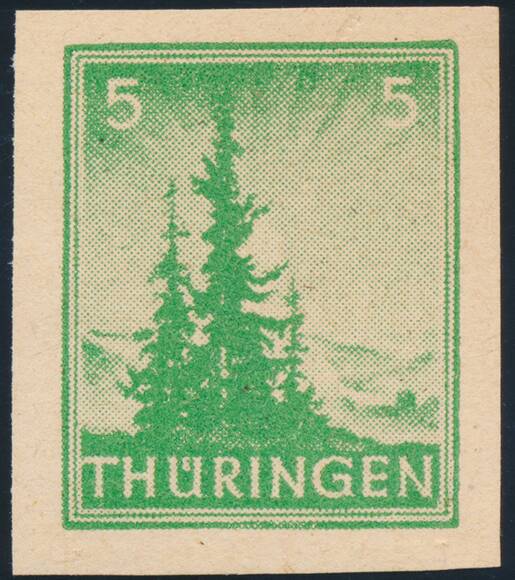 SBZ MiNr. 94 AX b w U, ungezähnt SBZ MiNr. 94 AX b w U, ungezähnt