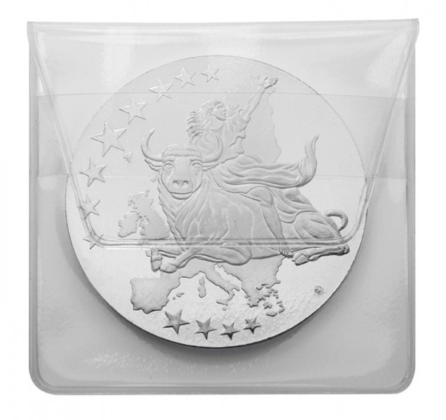 LINDNER Münzhüllen aus glasklarer PVC-Folie 64 x 64 mm 100er-Packung